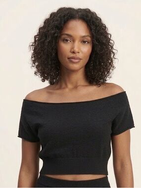 NWT Universal Thread Black Off Shoulder Crop Top Women’s Sizes XS/XL/XXL